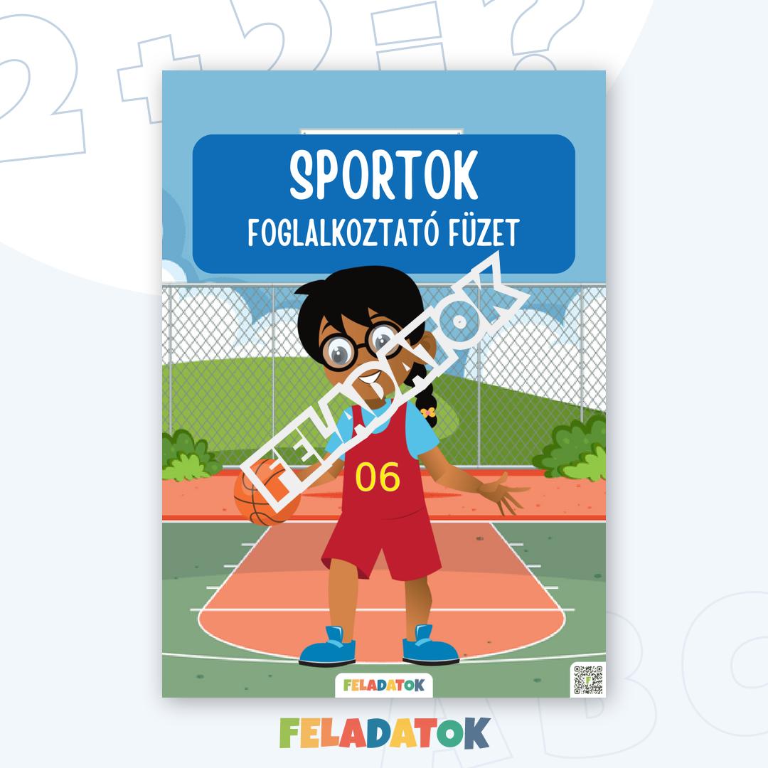 Foglalkoztató füzet – Sportok: Játékos tanulás mozgáskedvelő gyerekeknek